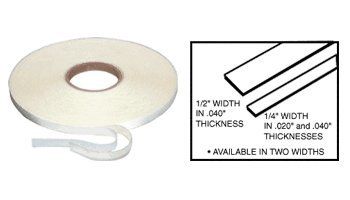 CRL 1/4 x .040 Transparent Acrylic Very Hi-Bond Adhesive Tape - 36ft