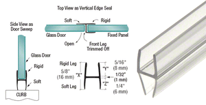 CRL Multi-Purpose "H" Wipe for 1/4" Glass - P250HW