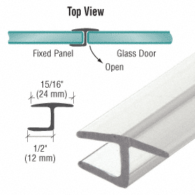 CRL Polycarbonate H-Jamb 180 Degree for 1/2