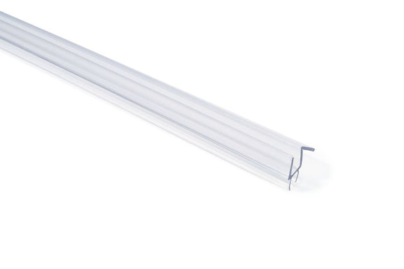 Frameless Shower Door Bottom Sweep w/ Drip Rail 1/4