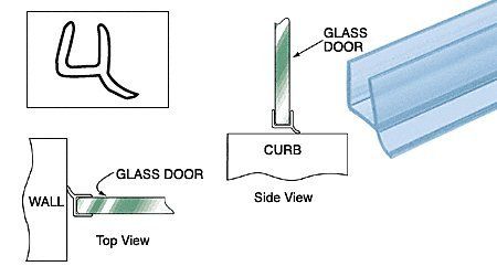 CRL Dual Durometer PVC Seal and Wipe for 1/2'' Glass - 90 in long