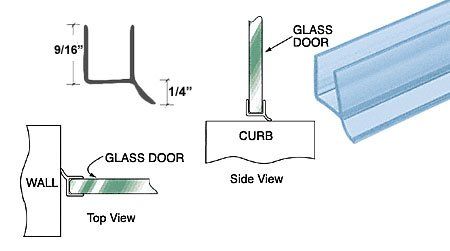 CRL Dual Durometer PVC Seal And Wipe For 5/16